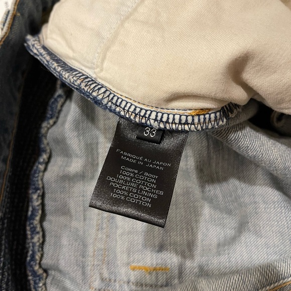 Balmain OG Distressed Moto Light Wash Blue Denim Jeans - Picture 10 of 14